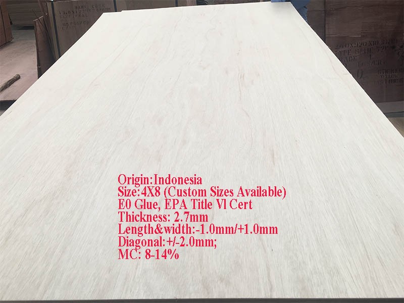 Indonesia 2.7MM Plywood