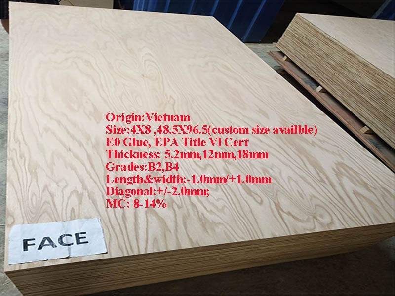 Vietnam Red Oak Plywood